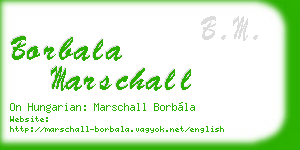 borbala marschall business card