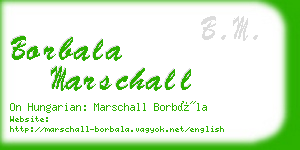borbala marschall business card
